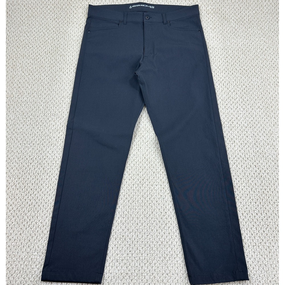 Western Rise AT Pant Fits Men 36x31 Black Travel Chino Stretch Performance